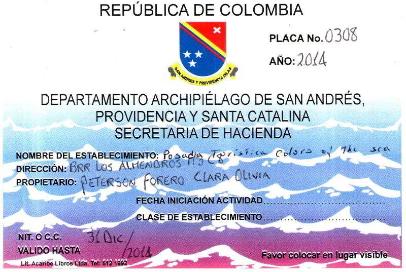 Posada Turistica Colors of the Sea San Andrés San Andres y Providencia