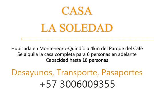 Albergue Hostal La Soledad | Montenegro | Quindío | Colombia 1