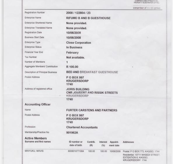 Rifumo Bed & Breakfast 9